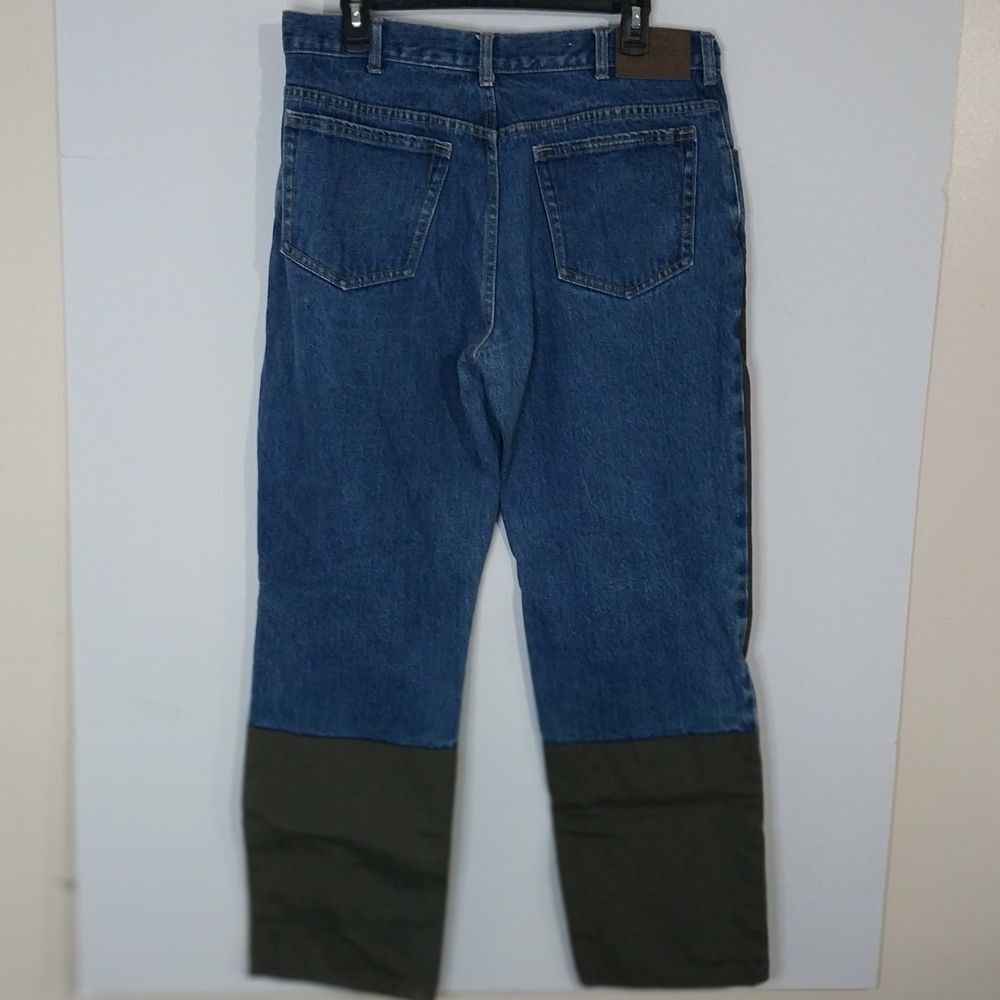 CABELAS Outdor Gear Men"s Size 34X30 wo-Tone Blue and Brown Men's Jeans - Picture 4 of 11